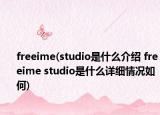 freeime(studio是什么介绍 freeime studio是什么详细情况如何)