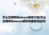 怎么在网吧玩steam游戏介绍(怎么在网吧玩steam游戏详细情况如何)