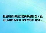 张启山和张起灵的关系是什么（张启山和张起灵什么关系简介介绍）