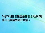 5月22日什么星座是什么（5月22号是什么星座的简介介绍）