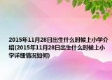 2015年11月28日出生什么时候上小学介绍(2015年11月28日出生什么时候上小学详细情况如何)