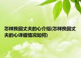 怎样挽回丈夫的心介绍(怎样挽回丈夫的心详细情况如何)