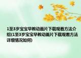 1至3岁宝宝早教动画片下载观看方法介绍(1至3岁宝宝早教动画片下载观看方法详细情况如何)