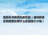 纽百伦与新百伦的区别（请问新百伦和纽百伦有什么区别简介介绍）