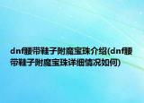 dnf腰带鞋子附魔宝珠介绍(dnf腰带鞋子附魔宝珠详细情况如何)