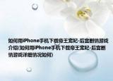如何用iPhone手机下载帝王宠妃-后宫剧情游戏介绍(如何用iPhone手机下载帝王宠妃-后宫剧情游戏详细情况如何)