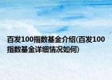 百发100指数基金介绍(百发100指数基金详细情况如何)