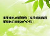实质细胞,间质细胞（实质细胞和间质细胞的区别简介介绍）