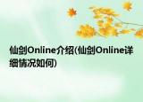 仙剑Online介绍(仙剑Online详细情况如何)