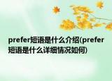 prefer短语是什么介绍(prefer短语是什么详细情况如何)