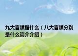 九大官媒指什么（八大官媒分别是什么简介介绍）