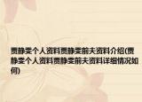 贾静雯个人资料贾静雯前夫资料介绍(贾静雯个人资料贾静雯前夫资料详细情况如何)