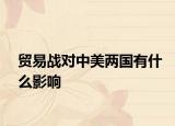 贸易战对中美两国有什么影响