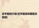 足字组词介绍(足字组词详细情况如何)
