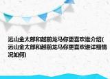 远山金太郎和越前龙马你更喜欢谁介绍(远山金太郎和越前龙马你更喜欢谁详细情况如何)