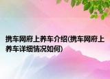 携车网府上养车介绍(携车网府上养车详细情况如何)