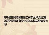 青岛爱空间装饰有限公司怎么样介绍(青岛爱空间装饰有限公司怎么样详细情况如何)