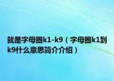 就是字母圈k1-k9（字母圈k1到k9什么意思简介介绍）