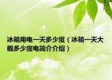 冰箱用电一天多少度（冰箱一天大概多少度电简介介绍）