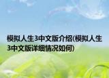 模拟人生3中文版介绍(模拟人生3中文版详细情况如何)