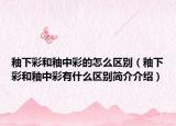 釉下彩和釉中彩的怎么区别（釉下彩和釉中彩有什么区别简介介绍）