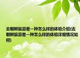 去朝鲜旅游是一种怎么样的体验介绍(去朝鲜旅游是一种怎么样的体验详细情况如何)