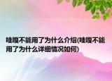 哇嘎不能用了为什么介绍(哇嘎不能用了为什么详细情况如何)