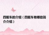四驱车的介绍（四驱车有哪些简介介绍）