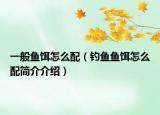 一般鱼饵怎么配（钓鱼鱼饵怎么配简介介绍）