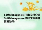 SoftManager.exe(损坏文件介绍 SoftManager.exe 损坏文件详细情况如何)