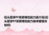 街头篮球PF需要哪些能力值介绍(街头篮球PF需要哪些能力值详细情况如何)