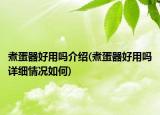 煮蛋器好用吗介绍(煮蛋器好用吗详细情况如何)