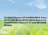 显卡对比ATI(Radeon HD 5650和NVIDIA® GeForce® GT 420M 哪个好介绍 显卡对比ATI Radeon HD 5650和NVIDIA® GeForce® GT 420M 哪个好详细情况如何)