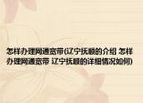 怎样办理网通宽带(辽宁抚顺的介绍 怎样办理网通宽带 辽宁抚顺的详细情况如何)