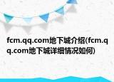 fcm.qq.com地下城介绍(fcm.qq.com地下城详细情况如何)