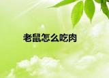 老鼠怎么吃肉