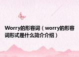 Worry的形容词（worry的形容词形式是什么简介介绍）
