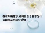 春水叫桃花水,还叫什么（春水为什么叫桃花水简介介绍）