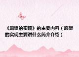 《愿望的实现》的主要内容（愿望的实现主要讲什么简介介绍）