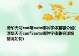 清华天河cad与auto哪种字体兼容介绍(清华天河cad与auto哪种字体兼容详细情况如何)