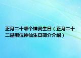 正月二十哪个神灵生日（正月二十二是哪位神仙生日简介介绍）