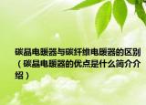 碳晶电暖器与碳纤维电暖器的区别（碳晶电暖器的优点是什么简介介绍）