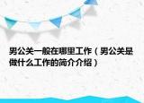 男公关一般在哪里工作（男公关是做什么工作的简介介绍）