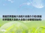 首届世界晋商大会的大会简介介绍(首届世界晋商大会的大会简介详细情况如何)