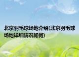 北京羽毛球场地介绍(北京羽毛球场地详细情况如何)
