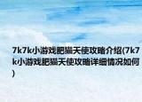 7k7k小游戏肥猫天使攻略介绍(7k7k小游戏肥猫天使攻略详细情况如何)
