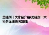 美缝剂十大排名介绍(美缝剂十大排名详细情况如何)