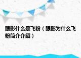 眼影什么是飞粉（眼影为什么飞粉简介介绍）