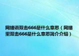 网络语双击666是什么意思（网络里双击666是什么意思简介介绍）
