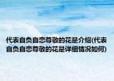 代表自负自恋尊敬的花是介绍(代表自负自恋尊敬的花是详细情况如何)